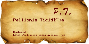 Pellionis Ticiána névjegykártya